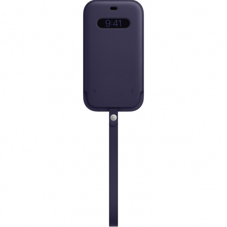 APPLE LEATHER SLEEVE MK0D3ZM/A CASE IPHONE 12 PRO MAX DEEP VIOLET OPEN PACKAGE