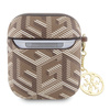 Guess GUA2PGCE4CW AirPods 1/2 coverbrązowy/brown GCube Charm