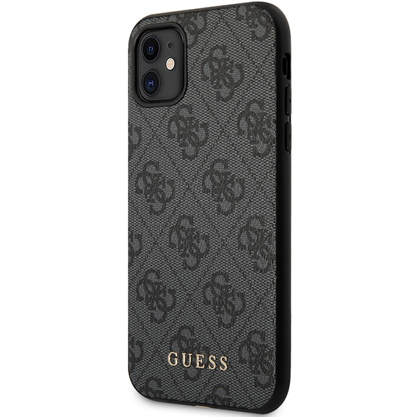 Guess GUHCN61G4GG iPhone 11 6,1" / Xrszary/grey hard case 4G Collection