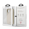 Guess GUHCN65RSSASGO iPhone 11 Pro Max złoty/gold hard case Saffiano 4G Circle Logo