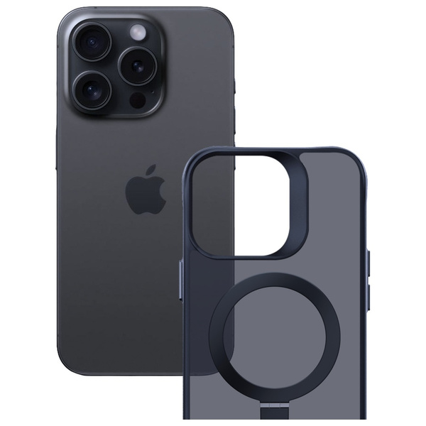 Etui z uchwytem 3MK Smoke Case Mag&Stand  do iPhone 16 Pro Max