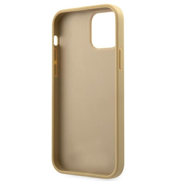 Guess GUHCP12SPUVQTMLBE iPhone12 mini 5,4" złoty/gold hardcase V-Quilted Collection
