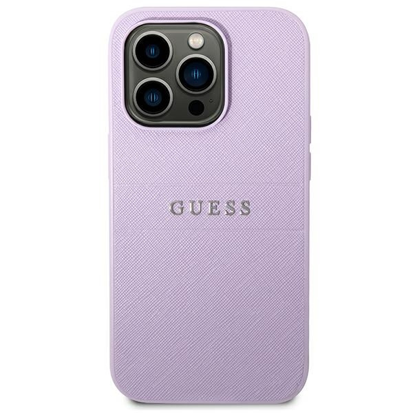 Guess GUHCP14LPSASBPU iPhone 14 Pro6,1" fioletowy/purple Saffiano Strap