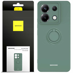 Spacecase Etui Silicone Ring Poco X6 / RM Note 13 Pro 5G dark