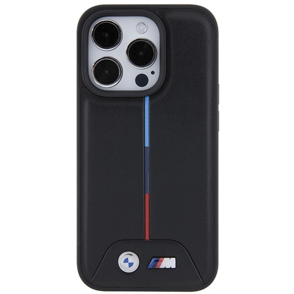 Etui BMW Quilted Tricolor na iPhone 15 Pro - czarne