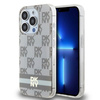 DKNY DKHMP14XHCPTSE iPhone 14 Pro Max6.7" beżowy/beige hardcase IML Checkered Mono Pattern & Printed Stripes MagSafe