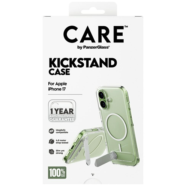 Etui CARE by PanzerGlass Feature w.      Kickstand MagSafe do iPhone 17 przezroczysty