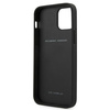 Ferrari FEOMSHCP12MBK iPhone 12/12 Pro czarny/black hardcase Off Track Leather Nylon Stripe