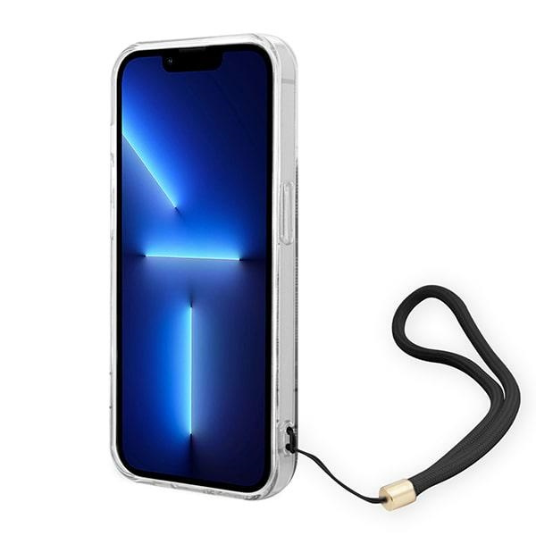 Guess GUOHCP14XH4STK iPhone 14 Pro Max 6,7" czarny/black hardcase 4G Print Strap