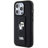 Etui Karl Lagerfeld Gripstand Saffiano Karl&Choupette Pins na iPhone 13 Pro / 13 - czarne