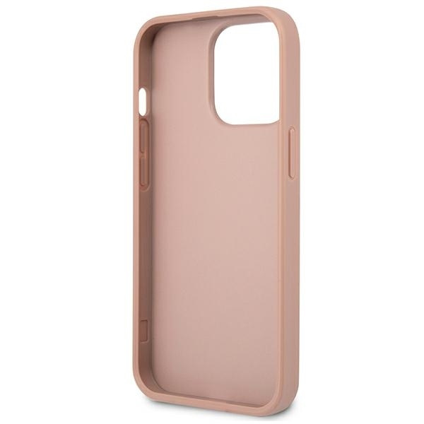 Guess GUHCP13XPSATLP iPhone 13 ProMax 6,7" różowy/pink hardcase SaffianoTriangle Logo