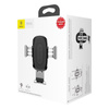BASEUS QI WIRELESS CHARGER GRAVITY CAR MOUNT (SILVER)