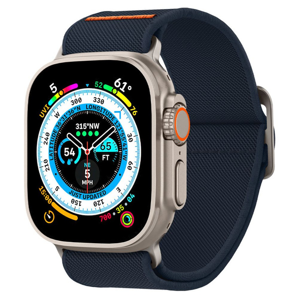 Pasek Spigen Fit Lite Ultra na Apple Watch 4/5/6/7/8/9/SE/Ultra (42/44/45/49 mm) - granatowy