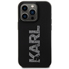 KARL LAGERFELD KLHCP15X3DMBKCK IPHONE 15 PRO MAX 6.7" CZARNY/BLACK HARDCASE 3D RUBBER GLITTER LOGO