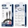 JELLICO kabel B28 USB-C - USB-C PD 60W 1M Czarny