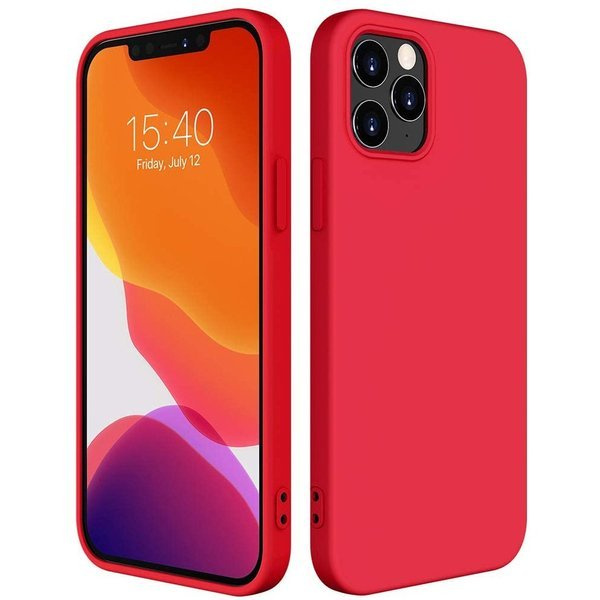 ETUI SILICONE CASE IPHONE 12 PRO MAX CZERWONY 