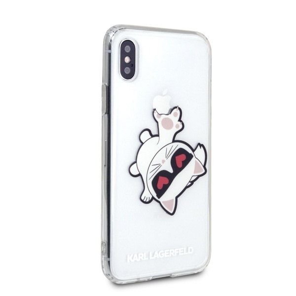 KARL LAGERFELD KLHCI65CFHE IPHONE XS MAX HARDCASE TRANSPARENT CHOUPETTE FUN