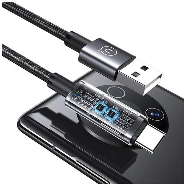 Kabel USAMS Sufeng Series US-SJ673 66W   6A Fast Charging USB-C do USB-A 1.2m tarnish