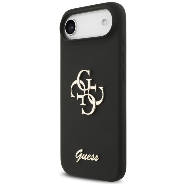 Etui Guess Silicone Big 4G Script do iPhone Air czarny
