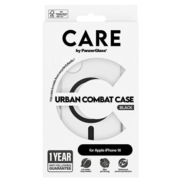 CARE by PanzerGlass Flagship Case iPhone 16 6.1" czarny/black MagSafe 1345