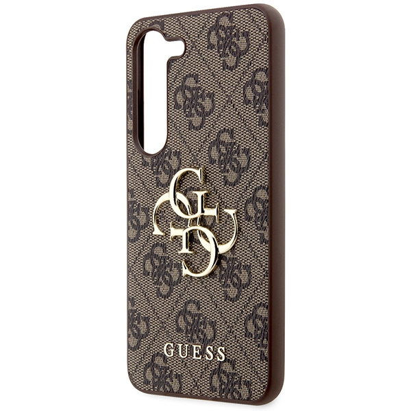 Guess GUHCS23S4GMGBR S23 S911brązowy/brown hardcase 4G Big Metal Logo