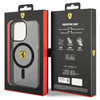 Etui Ferrari Translucent MagSafe na iPhone 14 Pro Max - czarne
