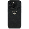 Etui Guess Hot Stamp 4G Pattern Triangle Metal Logo do iPhone 16 Pro czarny