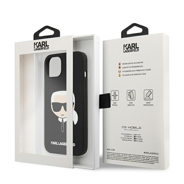 Karl Lagerfeld KLHCP13SSLKHBK iPhone 13 mini 5,4" czarny/black hardcase Silicone Karl's Head