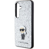 KARL LAGERFELD KLHCS24MGCNPSG S24+ S926 SREBRNY/SILVER HARDCASE FIXED GLITTER IKONIK LOGO PIN