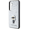 KARL LAGERFELD KLHCS24SGCNPSG S24 S921 SREBRNY/SILVER HARDCASE FIXED GLITTER IKONIK LOGO PIN