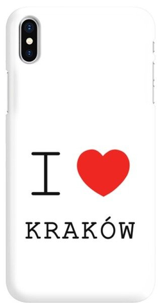 FUNNY CASE OVERPRINT I LOVE CRACOW IPHONE X / IPHONE XS