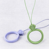 SILICONE LANYARD FOR THE PHONE DIAMOND RING PENDANT FOR A FINGER YELLOW