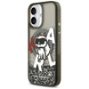 Etui Karl Lagerfeld Liquid Glitter       Choupette Logo MagSafe do iPhone 17 czarny
