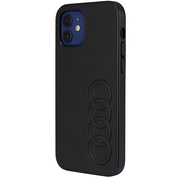 Audi Synthetic Leather iPhone 12/12 Pro 6.1" black/black hardcase AU-TPUPCIP12P-TT/D1-BK