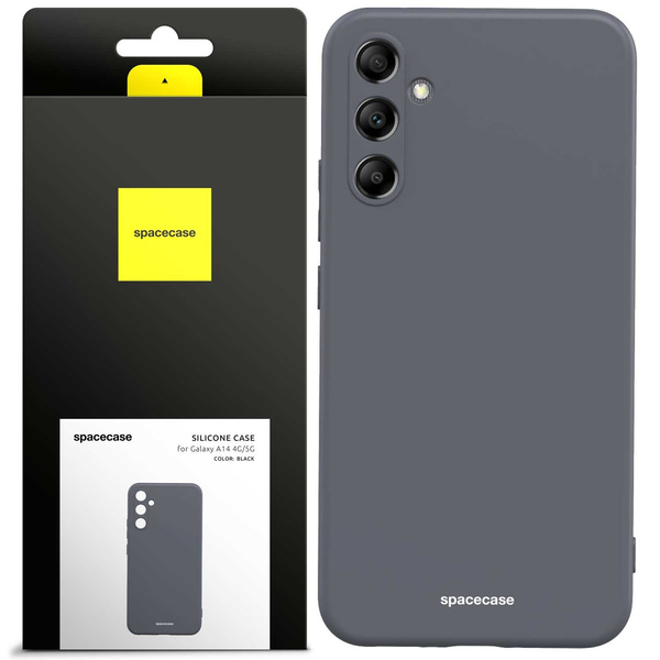 Spacecase Etui Silicone Case Galaxy A14 4G/5G black