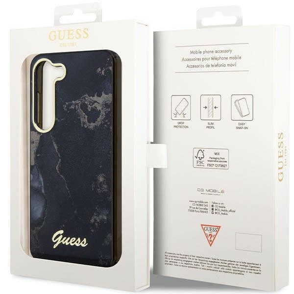 GUESS GUHCS23SHTMRSK S23 S911 CZARNY/BLACK HARDCASE GOLDEN MARBLE COLLECTION