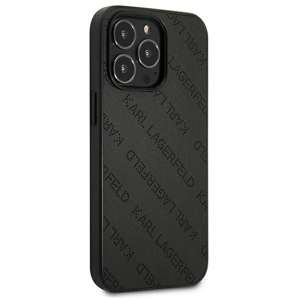 KARL LAGERFELD KLHCP13XPTLK IPHONE 13 PRO MAX 6,7" HARDCASE CZARNY/BLACK PERFORATED ALLOVER