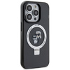 Karl Lagerfeld KLHMP15XHMRSKCK iPhone 15 Pro Max 6.7" black/black hardcase Ring Stand Karl&amp;Choupette MagSafe