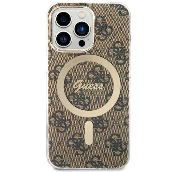 Guess GUHMP13LH4STW iPhone 13 Pro / 136.1" brązowy/brown hardcase 4G MagSafe