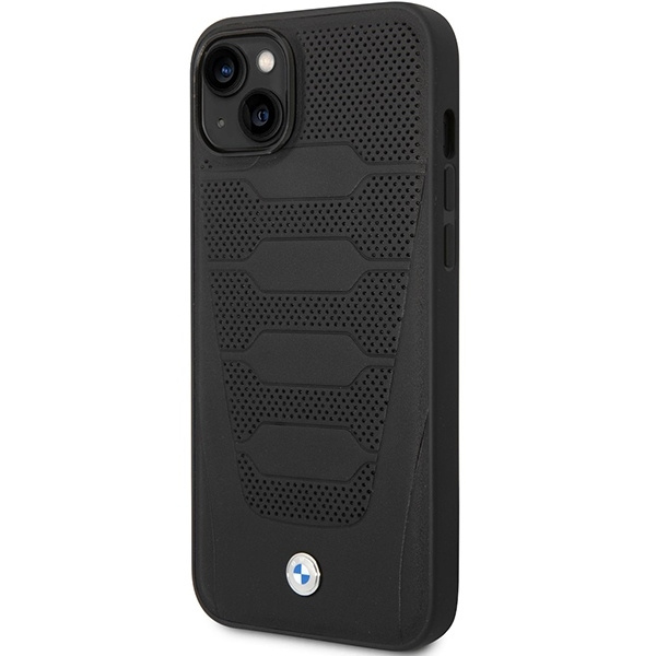 Etui BMW Leather Seats Pattern na iPhone 14 - czarne