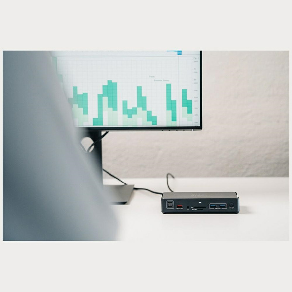 Adapter Verbatim stacja dokująca Pro     15w1 2xHDMI/1xRJ45/4xUSB-A/4xUSB-C/1xSD/1xmicroSD/1xAudio/1xDisplayPort szary 32171