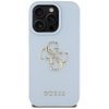 Etui Guess Grained Big 4G Logo Small     Classic Logo do iPhone 16 Pro niebieski