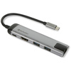 Verbatim Adapter Hub USB-C - USB-C/      2xUSB-A 3.0/HDMI/Eternet aluminiowy/aluminum 49141