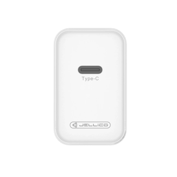 JELLICO ładowarka sieciowa C105 GaN PD 45W 1xUSB-C + kabel USB-C - USB-C Biały