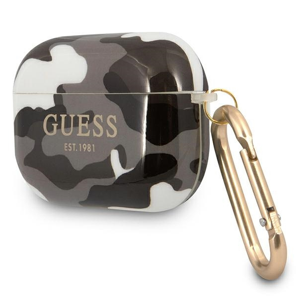 Guess GUAPUCAMG AirPods Pro coverczarny/black Camo Collection