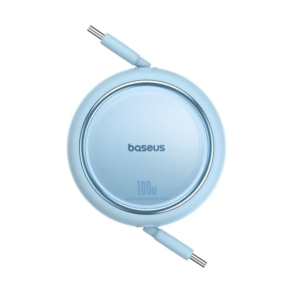 Baseus Free2Draw Mini USB-C - USB-C 100W 1m retractable cable - blue