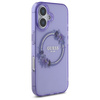 Guess GUHMP16SHFWFCU iPhone 16 6.1" fioletowy/purple hardcase IML Flowers Wreath MagSafe