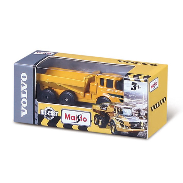 SAMOCHÓD BUDOWLANY MAISTO VOLVO WYWROTKA 7CM ZABAWKA