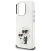 Etui Karl Lagerfeld IML Aquarelle Karl & Choupette & Logo do iPhone 16 Pro Max biały