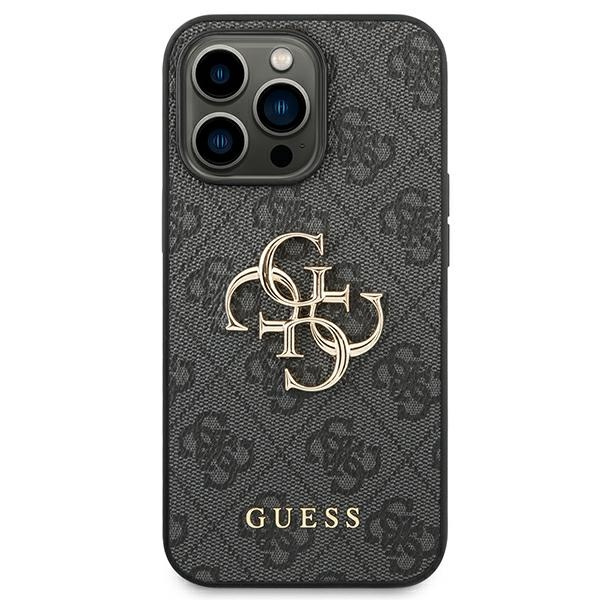 Guess GUHCP14L4GMGGR iPhone 14 Pro6,1" szary/grey hardcase 4G Big Metal Logo